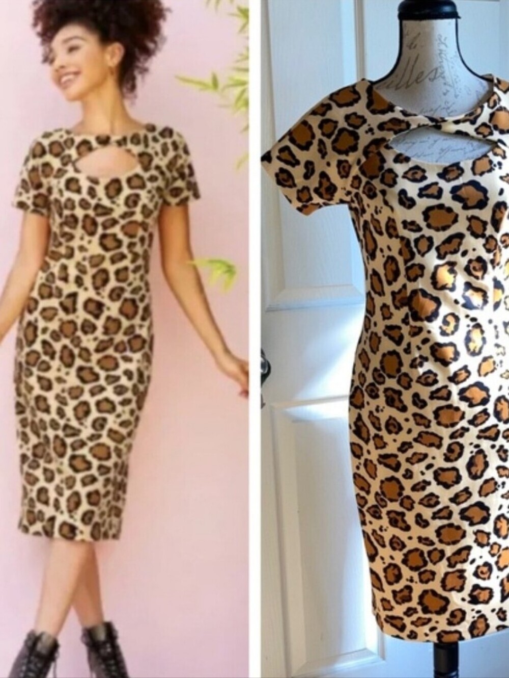 The Dress Shop Disney Leopard Print Dress Size 3X - Picture 1 of 8